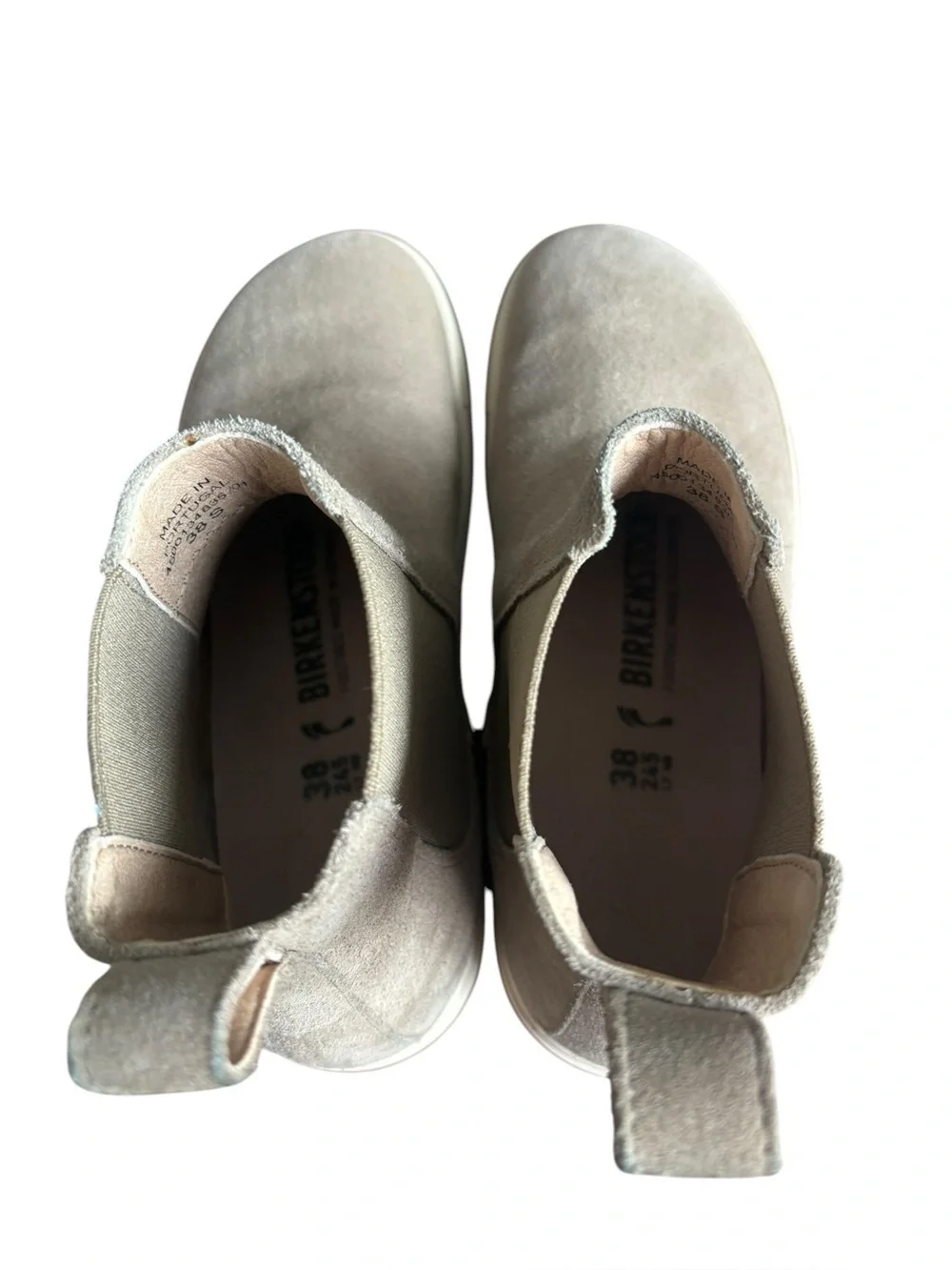BIRKENSTOCK BEND CHELSEA BOOTS - TAUPE SUEDE size 38S/USL7 M5
